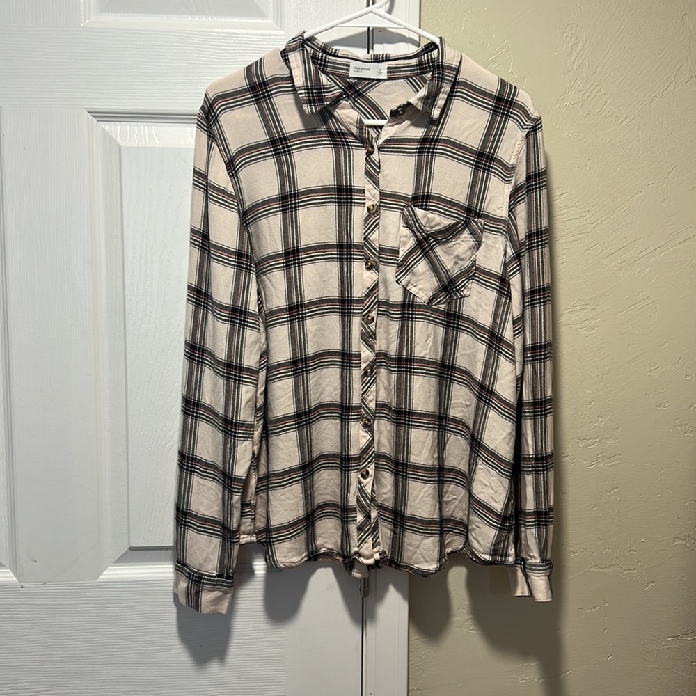 Maurice’s relaxed for size 0 Plus flannel